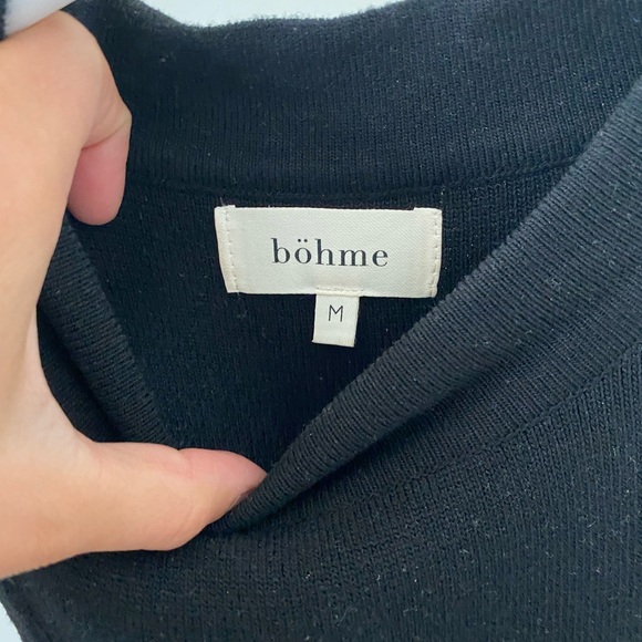 Bohme Black Crop top with cut out side - Picture 2 of 3